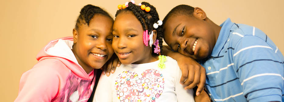 give generously today three young guests at People Serving People