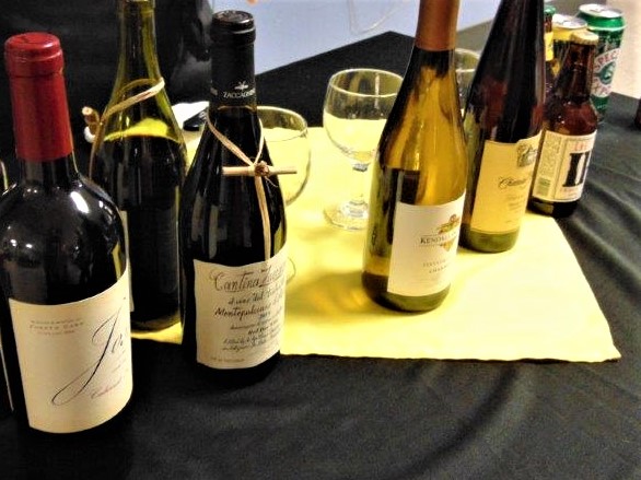 wine selections for Volunteer Dinner