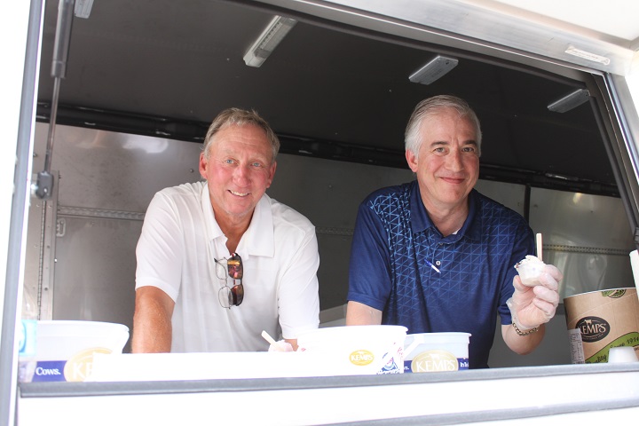 Kemps ice cream! 2 men in Kemps ice cream truck