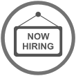 icon - now hiring sign