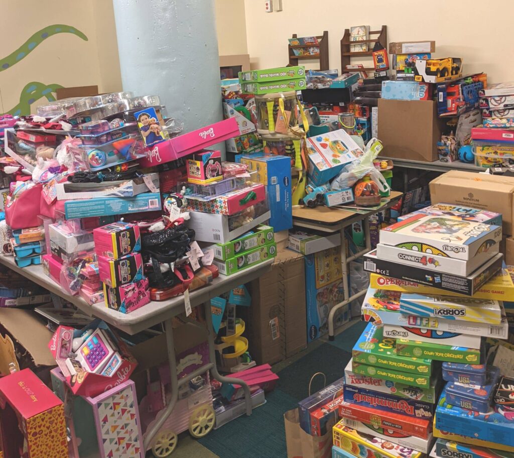 Room full of toy drive toys