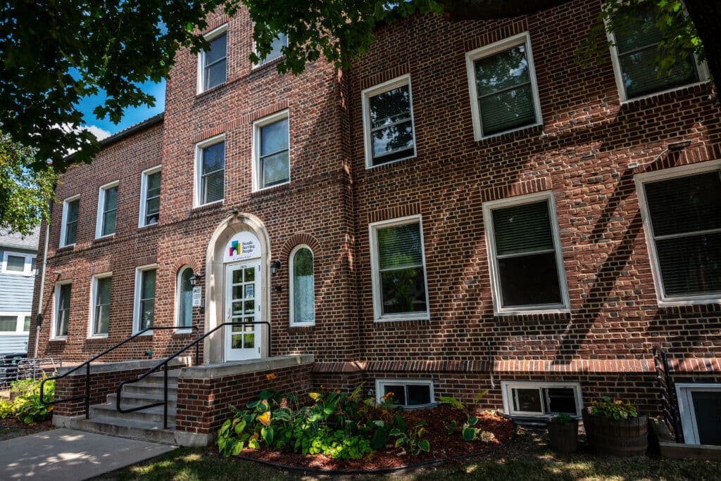 exterior of brick building, St. Anne's Place Family Shelter